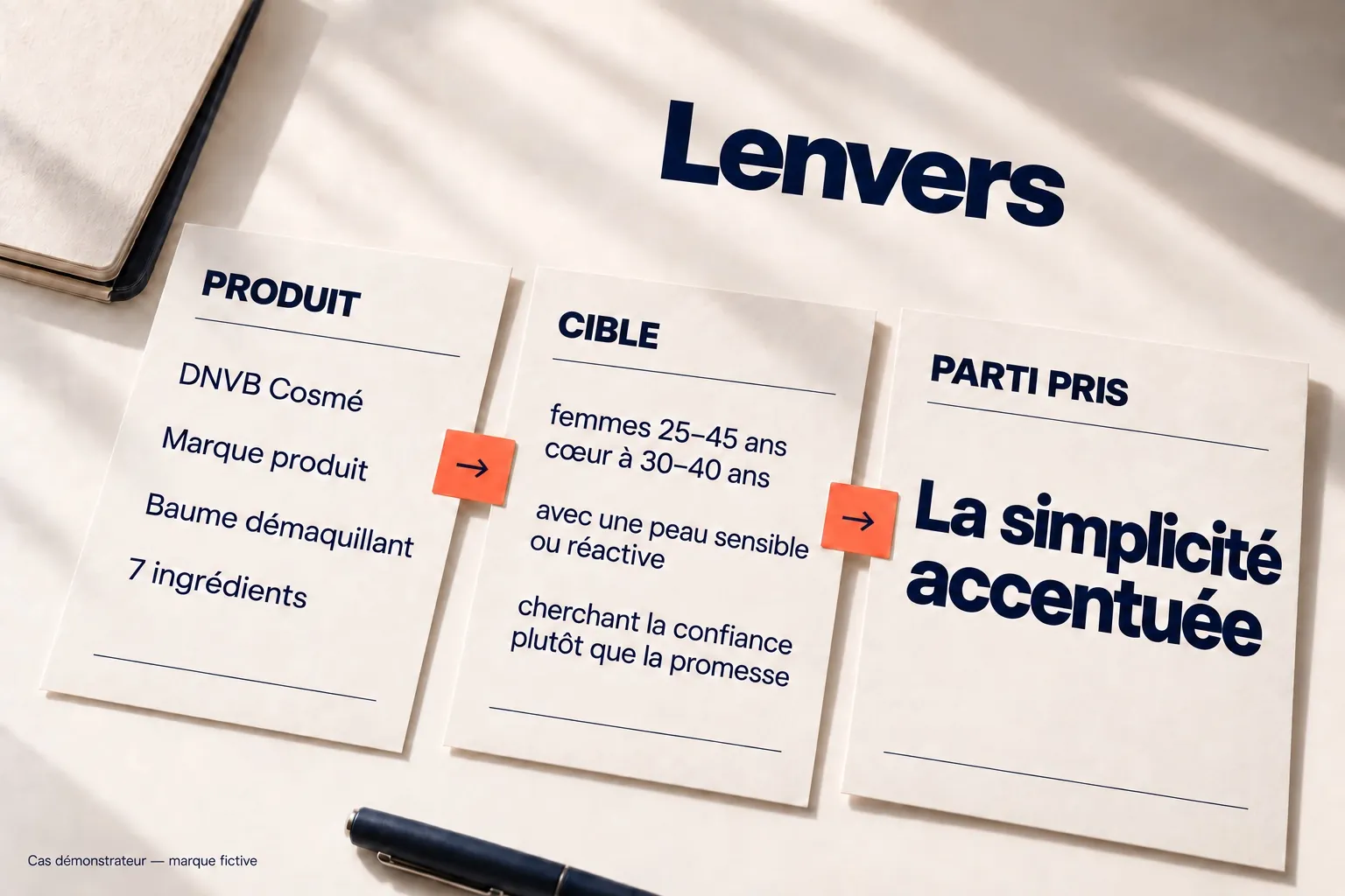 Lenvers : cadrage du produit, de la cible et du parti pris créatif